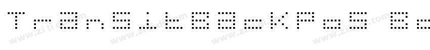 TransitBackPos Bold字体转换 TransitBackPos Bold字体转换
